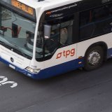 Le canton de Genève prend des mesures pour améliorer la vitesse commerciale des bus. Des restrictions toucheront le trafic individuel motorisé sur la rampe du Pont-Rouge et la rampe Quidort (illustration).